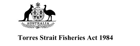 commonwealth crest and Torres Strait Fisheries Act title